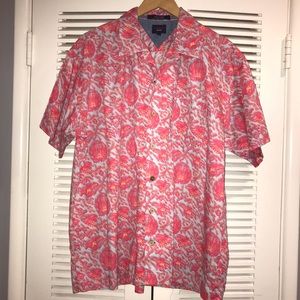 Tommy Hilfiger Jeans Button Up Hawaiian Shirt EUC